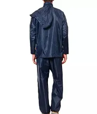 Classy Solid  Rain Suit for Men Size- L (Blue)-thumb1