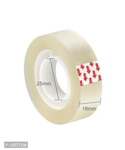 SMPH Sello tape ( Pack Of 8 ) Cello Tape size18.5 MM X 25 Meter Roll Length-thumb2