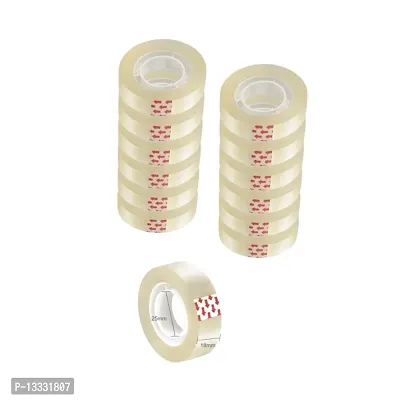 Transparent cello tape Pack of 6 size 18 mm 25 Meter length Stationary cello tape