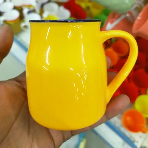 Ceramic Yellow Tea Cup