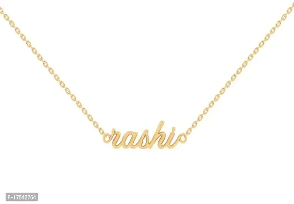 Valentine's Gift Girl's Name Pendant 14K Gold Plated Brass