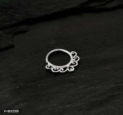 925 Silver Trendy Nose Ring Septum Silver Pin For Her