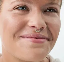 Trendy Nose Ring Septum, 925 Silver Nose Ring Charm-thumb4