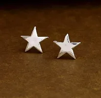 Star Earrings Genuine 925 Silver Genuine Stud Earrings-thumb2