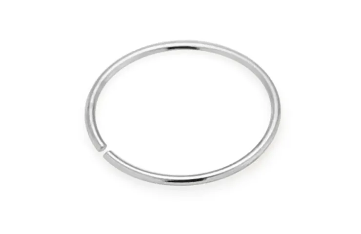 Real Nose Ring 925 Nose Pin Ring Septum Hypoallergenic Piercing, Hoop for Women