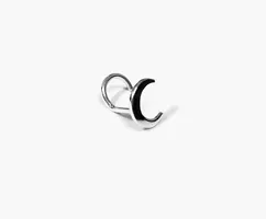 Crescent Moon Nose Stud ~ Celestial Nostril Piercing ~ Moon Nose Screw ~ Nickel-Free 925 Sterling Silver-thumb1