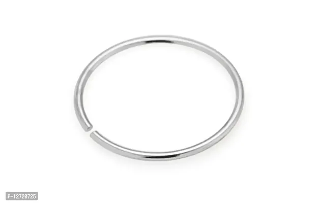 Sterling Silver Nose Ring Hoop, Septum Ring-thumb2