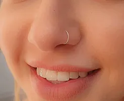 Nose Ring 925 Sterling Silver Nose Ring/Nose Pin Simple Tiny Hoop for Women-thumb2