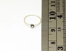 Silver Flower Nose Ring Genuine 925 Silver Charm-thumb1