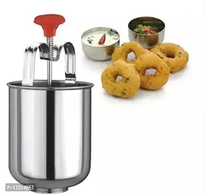 Stainless Steel Medu Vada Maker With Stand Mendu Wada Machine Mendu Wada Maker Makes Perfectly Shaped And Crispy Medu Vada-thumb0