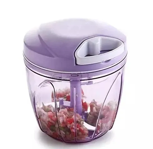 Shivalik Enterprise1000ml big handy manual chopper for chopping vegetables & fruits,home & kitchen (Purple,Pack of 1)