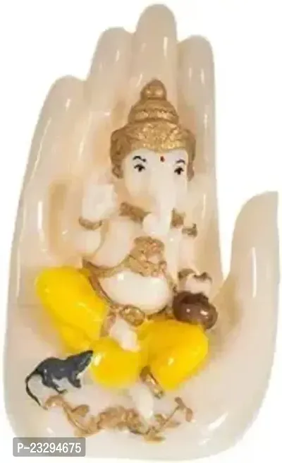 New Polyresin Palm Ganesh Idol On Hand Ganesha Showpiece