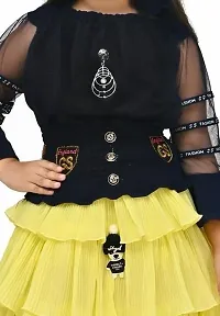 Girls Three Fourth Sleevetop And Knee Length Skirt For Ethnic-thumb3