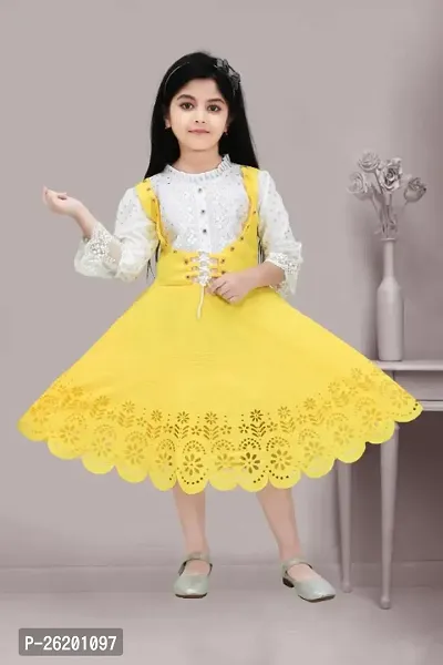 Classic Cotton Blend Dresses for Kids Girls
