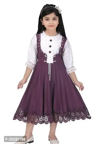 Classic Cotton Blend Dresses for Kids Girls