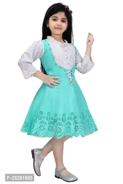 Classic Cotton Blend Dresses for Kids Girls-thumb5