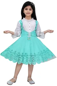 Classic Cotton Blend Dresses for Kids Girls-thumb1