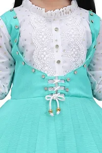 Classic Cotton Blend Dresses for Kids Girls-thumb2