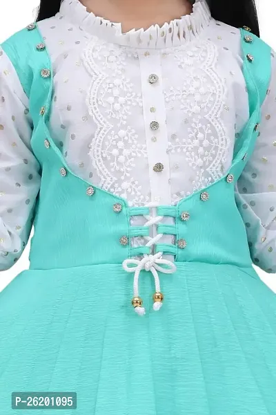 Classic Cotton Blend Dresses for Kids Girls-thumb3
