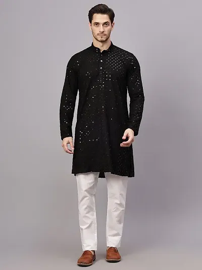 Reliable Rayon Embroidered Kurta And Bottom Sets For Men