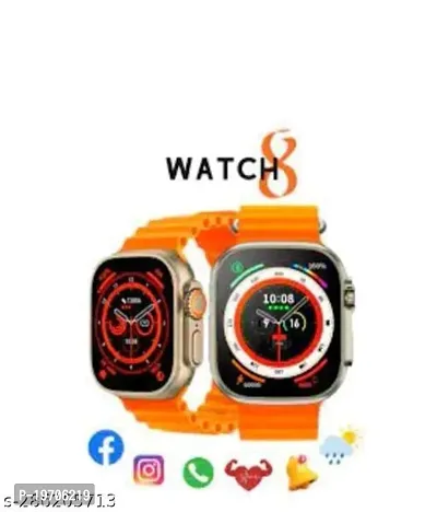 T800 Series 8 Ultra Smart Watch HD 1.99 Inch Display Smart Watch Bluetooth Calling Smart Watch with Wireless Charging, Sports Mode, Health Mode SpO2  Sleep Monitoring-thumb2
