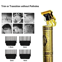 Golden t99 Trimmer Haircut Grooming Kit Metal Body Rechargeable Trimmer 120 min Runtime 4 Length Settings  (Gold)-thumb2