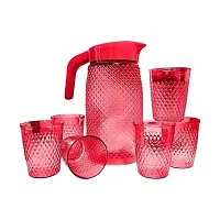 Best Plastic Water and Juice Jug 2 L with 6 Pcs Glasses for Water  Juice Serve Jug  (Plastic)-thumb1