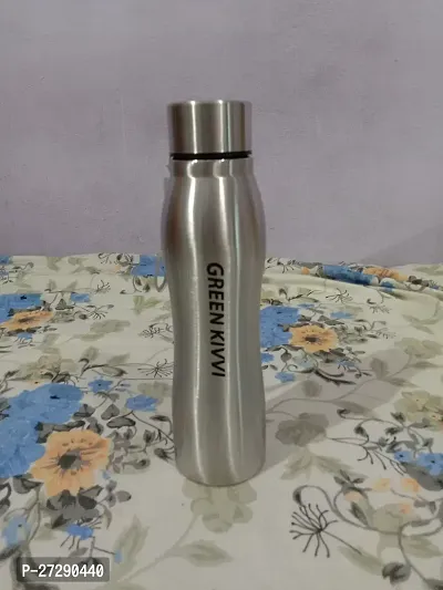 Stainless Steel 1000ml Water Bottle - 1 Liter (,Silver)-thumb0