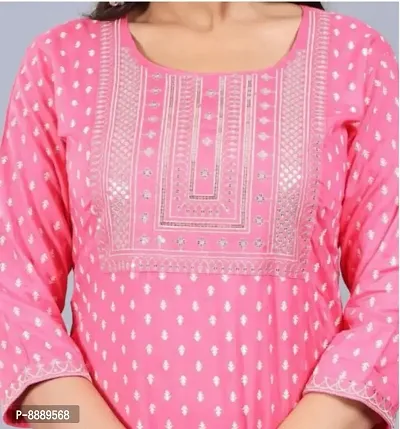 Rayon Straight Kurti For Women-thumb2