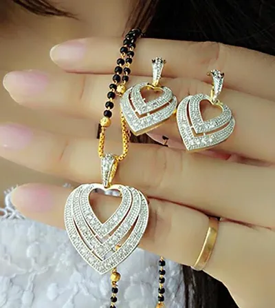 Classy American Diamond Jewellery Set