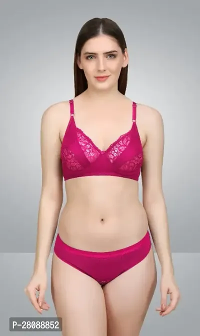 Designer Cotton Blend Bra And Panty Set-thumb0