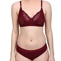 Designer Cotton Blend Bra And Panty Set Combo Of 2-thumb2