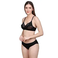 Designer Cotton Blend Bra And Panty Set Combo Of 2-thumb1