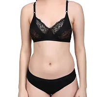 Designer Cotton Blend Bra And Panty Set Combo Of 2-thumb2