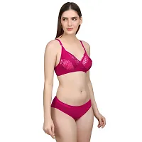 Designer Cotton Blend Bra And Panty Set-thumb3