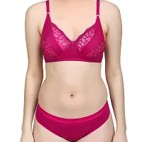 Designer Cotton Blend Bra And Panty Set-thumb2