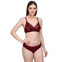 Designer Cotton Blend Bra And Panty Set-thumb3