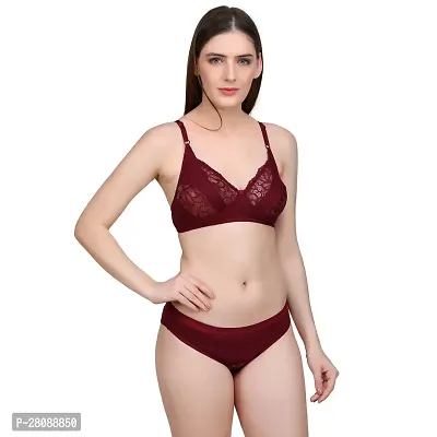 Designer Cotton Blend Bra And Panty Set-thumb4