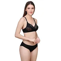 Designer Cotton Blend Bra And Panty Set-thumb3