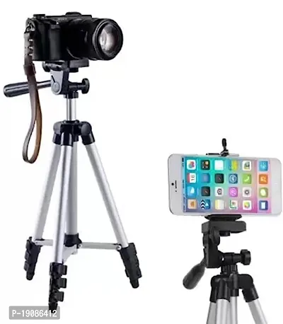 Digital 3110 Lightweight Adjustable Portable  Foldable Tripod Stand for Mobile Phone and Camera Holder-thumb0