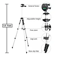 Digital 3110 Lightweight Adjustable Portable  Foldable Tripod Stand for Mobile Phone and Camera Holder-thumb1