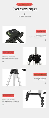 Digital 3110 Lightweight Adjustable Portable  Foldable Tripod Stand for Mobile Phone and Camera Holder-thumb2