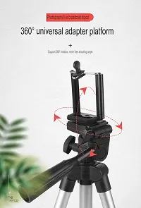 Digital 3110 Lightweight Adjustable Portable  Foldable Tripod Stand for Mobile Phone and Camera Holder-thumb2