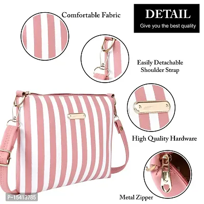 DYMEK Elegant Sling Bag For Women (Pink)-thumb2