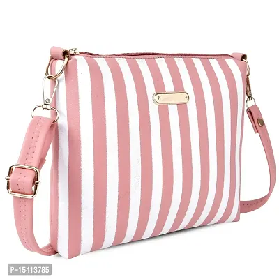 DYMEK Elegant Sling Bag For Women (Pink)-thumb5