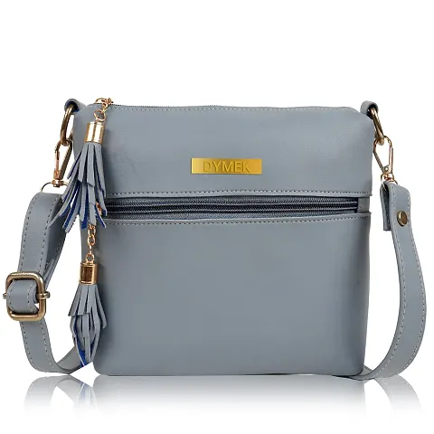 DYMEK Elegant Sling Bag For Women (SKY)