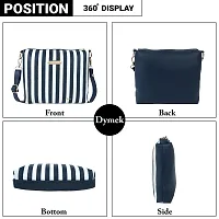 DYMEK Elegant Sling Bag For Women (Blue)-thumb3