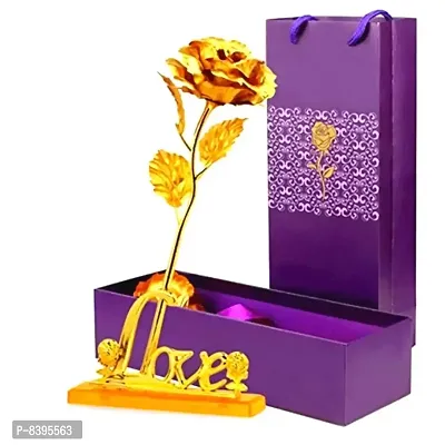 24k Golden Rose For Lovers , Gift For Valentine , Gift For Boyfriend , Gift For Girlfriend-thumb0
