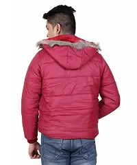 Amdy Men Nylon Jacket Full-Sleeved Winter Jacket With Hood-thumb1