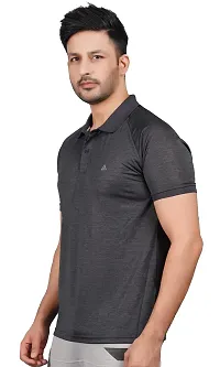 Stylish Grey Cotton Tees For Men-thumb1